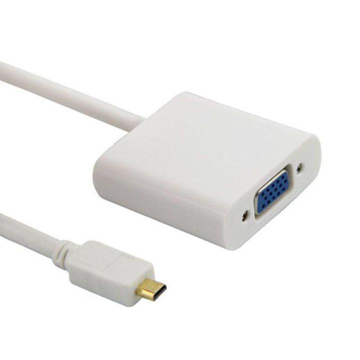 Micro HDMI to VGA Converter Adaptor-White