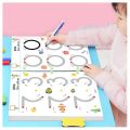 Children Montessori Drawing Toys Pen Control Training Color Shape Math Match Game Set Toddler Learning Educational Toys for Kids.