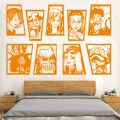 Cartoon One Piece Wall Sticker Luffy Japanese Cartoon Anime Boys Mural Wall Decal Kids Bedroom Home Decoration Stickers. 