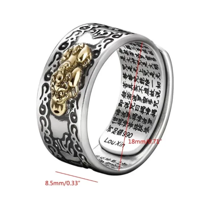 Men's%20Ring%20Original%20Feng%20Shui%20Pixiu%20Mani%20Mantra%20Protection%20Wealth%20Charms%20Amulet%20Lucky%20Open%20Adjustable%20Ring%20Buddhist%20Jewelry%20-%20Image%206