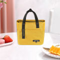 Thermal Insulated Lunch Bag Handbag Pouch Food Storage Container Pink.