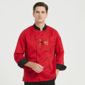 Chef Uniform Chef Work Clothing Summer Hotel Restaurant Ding Room Canteen Kitchen Spring and Autumn Embroidered.