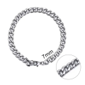 Silver Unique Bracelet for Men. 