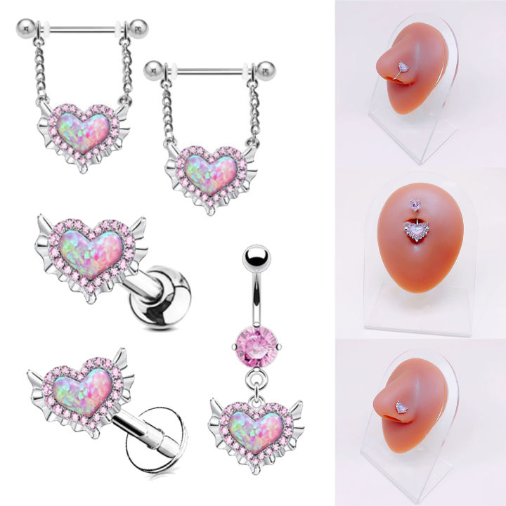 1pcs%20Pink%20Opal%20Heart%20Navel%20Ring%20Chest%20Ring%20Nose%20Nail%20Nose%20Piercing%20Belly%20Ring%20Piercing%20Cartilage%20Earring%20Body%20Piercing%20Jewelry%20-%20Image%202