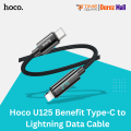 Hoco U125 Benefit Type-C to Lightning 27W Fast Charging Data Cable With Display. 