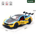 【Krystal】BMW M4 GT3 Alloy Diecast Sports Car Model (1:36) – Pull Back Racing Car with Openable Doors, Collector’s Toy. 