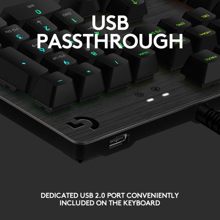 Logitech%20G512%20CARBON%20RGB%20Mechanical%20Gaming%20Keyboard,%20GX%20Blue,%20USB%20Passthrough%20-%20Image%204