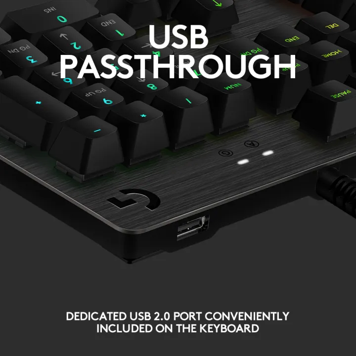 Logitech%20G512%20CARBON%20RGB%20Mechanical%20Gaming%20Keyboard,%20GX%20Blue,%20USB%20Passthrough%20-%20Image%204