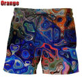 New Summer Fashion Colorful 3D Printed Trippy Psychedelic Abstract Art Men's Short Pant Unisex Casual Beach Swimming Shorts.