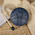 3 Inch 6-Tone Steel Tongue Drum Mini Hand Pan Drums with Drumsticks C. 