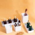 Locaupin Multipurpose Stackable Desktop Organizer Shelf Vanity Countertop Skincare Cosmetic Storage Makeup Brushe Holder. 