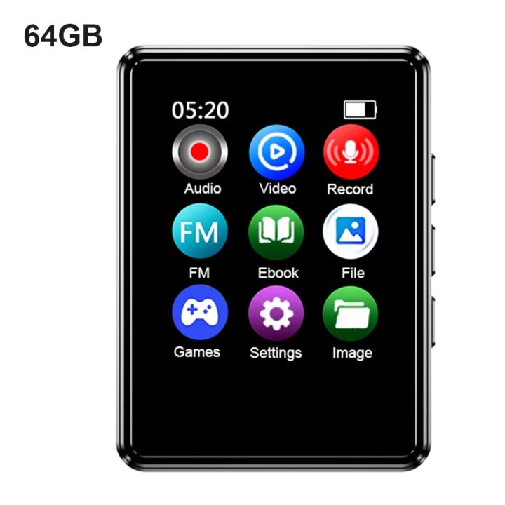 8/16/32/64G%20MP3%20Player%201.8inch%20Touch%20Screen%20Music%20MP3%20Player%20Bluetooth-Compatible%205.0%20HIFI%20Sound%20for%20E-Book%20FM%20Radio%20-%20Image%207