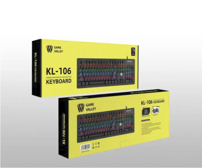 Kl-106 Gaming Mechanical Backlighting Keyboard With Blue/Red - keyboard