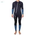 3mm Neoprene Wetsuit Front Zipper Wet Suit , Stretch Waterproof Swimming Full Suit Surfing Thermal Scuba Diving Suit for Water Sports , XL.
