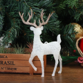 1/5Pcs Plastic Crystal Flash Deer Festival Forest Elk Dessert Table Decor Holiday Tree Ornaments Home Kid Gift Shop Display. 