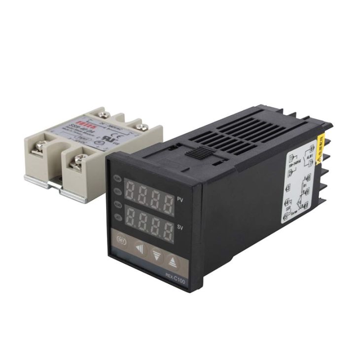 【FUPANG】Digital PID Temperature Controller Dual Display REX C100 ...