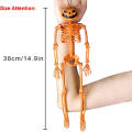 38*12*5cm Halloween decoration Good Quality PP Posable skeleton Full body pumpkin head skeleton for Home Garden.