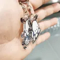 Steve Ins Cute Pacha Dog Keychain Double-sided Acrylic Phone Case Girlfriend Couple Pendant Lanyard Small Pendant New. 