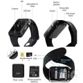 A1 Bluetooth Smart Watch with Camera, SIM Slot, Pedometer, Sleep Monitor, Music, Facebook, WhatsApp, 1.54-Inch Touch Screen, Supports Micro SIM and TF Card Slot, 16CM-23CM Wrist Size. 