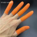 100Pcs/Bag Rubber Non-slip Anti-static Finger Cots Disposable Latex Finger Cover Fingertips Protector Gloves Protective Tools. 