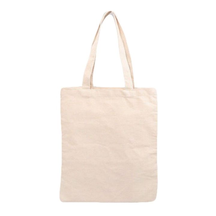 Blank Pattern Canvas Shopping Bags Eco Reusable Foldable