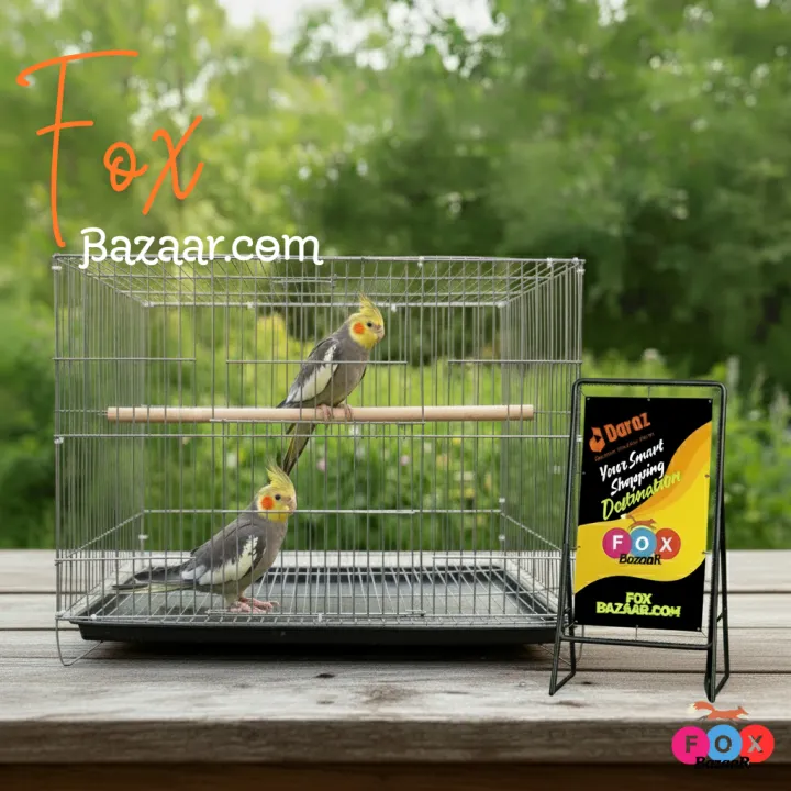 Code-%206045%20-%2018%20x%2012%20Inches%20Thin%20Metal%20Wire%20Cage%20with%20Tray,%20Food%20&%20Water%20Pot%20for%20Budgerigar,Lovebirds,Finches,Parrots,Hamster,Cockatiel,%20Chicken,Duck,Quail,Rabbit%20,Cat,Dog%20,Dove%20%7C%20bird%20cage%20house%20accessories%20food%20toy%20nest%20harness%20feeder%20china%20decoration%20-%20Image%203
