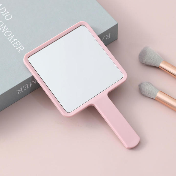 Stylish%20Hand%20mirror%20High-definition%20Square%20Handheld%20Vanity%20mirror%20Durable%20Lightweight%20Makeup%20mirror%20for%20SPA%20Salon%20Travel%20Home%20-%20Image%205