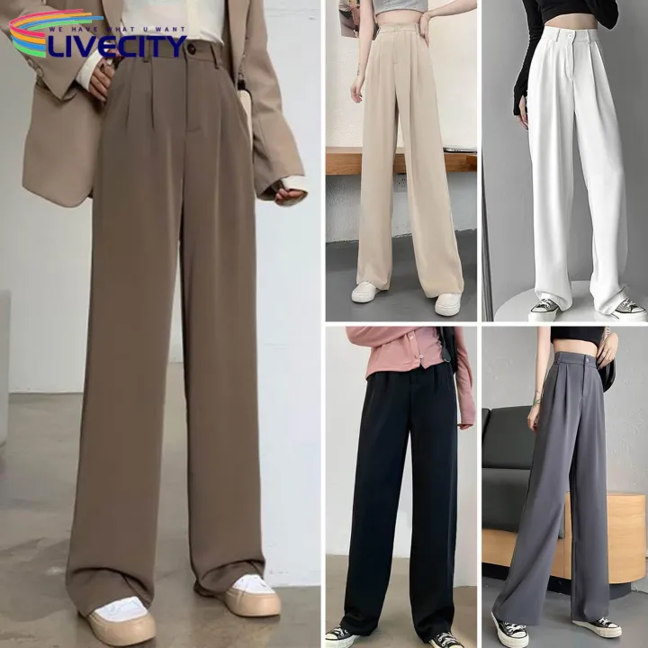 Formal%20Straight%20Leg%20Pants%20High%20Waist%20Wide%20Leg%20Office%20Trousers%20for%20Women%20Solid%20Color%20Straight%20Pants%20with%20Pockets%20High%20Waist%20Suit%20Pants%20-%20Image%209