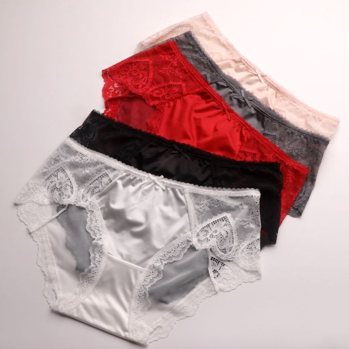 582%20European%20and%20American%20New%20Lace%20Comfortable%20Hollow%20Panties%20Women's%20Youth%20Fashion%20Hip%20Mesh%20Hot%20Briefs%20-%20Image%202