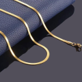Stylish Men Stainless Steel Flat Snake Neck Necklace.
