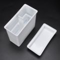2 in 1 White 24 Pieces Microscope Slides Staining Rack Dish Set.
