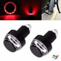 Red- Bike Turn Signal LED Handlebar End Light Side Indicator Light Blinker 2X For Motorcycle. 