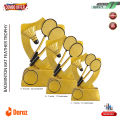 Celebrate Sporting Achievements With The Exclusive Badminton Tournament Sports Trophy Combo - Trophy Set. 