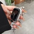 Suitable for Huawei Apple Watch strap applewatchS8 niche high-end women's small fragrance Pandola bracelet. 