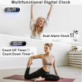 Digital Clock Wall LED Digital Alarm Clock Timing with Remote Control 13.7Inch,Auto Brightness,Dual Alarm Clock & Timer,for Bedroom, Gift.