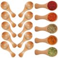 Small Wooden Spoons Mini Tasting Spoons Condiments Salt Spoons for Kitchen Cooking Seasoning  Coffee Tea Sugar 20Pcs. 