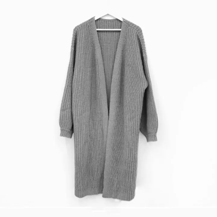 Korean%20version%20lazy%20wind%20pit%20strip%20long%20sweater%20women's%20coat%202023%20new%20solid%20color%20loose%20balloon%20sleeve%20knitted%20cardigan%20tide%20-%20Image%206