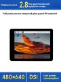 Weixue Raspberry Pi Display 2.8-inch DSI Capacitive Touch Screen IPS Full Fit 480 x 640 Resolution. 