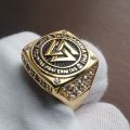 Stainless Steel Men's Ring Tau Gamma Phi Fraternity Ring with Rhinestone Size 6-13. 