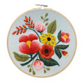 GC Diy Embroidery Kit Floral Patterns Embroidery Needlework Set Cross Stitch Kits For Beginners Craft Lover. 