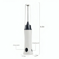 Rechargeable Coffee Mixer USB Charging Milk Frother Wand for Latte Art, Cappuccino, Beverage Blending & Kitchen Use. 
