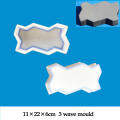 Three Wave Shape DIY Brick Mould Path Maker Concrete Molds Garden Pavement Mold Road Path Paving Brick Mould for Patio Lawn Garden. 