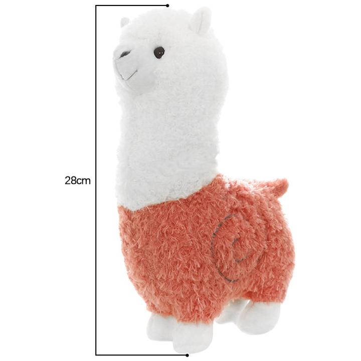 Llama%20Alpaca%20Plush%20Toy%20Doll%20Kawaii%20Fluffy%20Cushion%20Decor%20Stuffed%20White%2028cm%20-%20Image%206