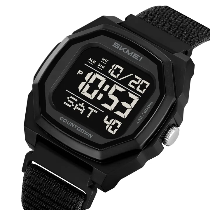 SKMEI%202495%20Dual%20Time%20Waterproof%20Digital%20Sports%20Watch%20for%20Men%20%E2%80%93%20Multifunctional%20Electronic%20Wristwatch%20-%20Black%20Nylon%20-%20Image%202
