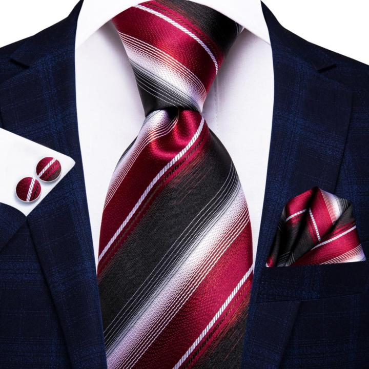 Hi-Tie%20Burgundy%20Paisley%20Striped%20Silk%20Wedding%20Tie%20For%20Men%20New%20Design%20Mens%20Necktie%20Hanky%20Cufflinks%20Set%20Business%20Party%20Dropshipping%20-%20Image%205
