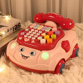 Infant toys, imitation telephone, landline, young boys, baby music, mobile phone, puzzle, early education, 1 year old, 2 little girls.