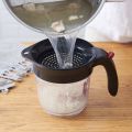 Durable Kitchen Tool Fat Separator with Bottom Release Fat Separator with Strainer Soup Residue Oil Filter Separate. 