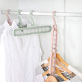 Multi-function Folding Hanger 9 Hole Rotating Clothes Hanger Closet Organizer Home Bedroom Storage Rack Vertical Hanger.