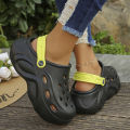 Chunky Platform Clogs Sandals Women 2024 Summer Thick Bottom Wedge Garden Shoes Woman Waterproof Anti Slip Beach Slippers Slides.