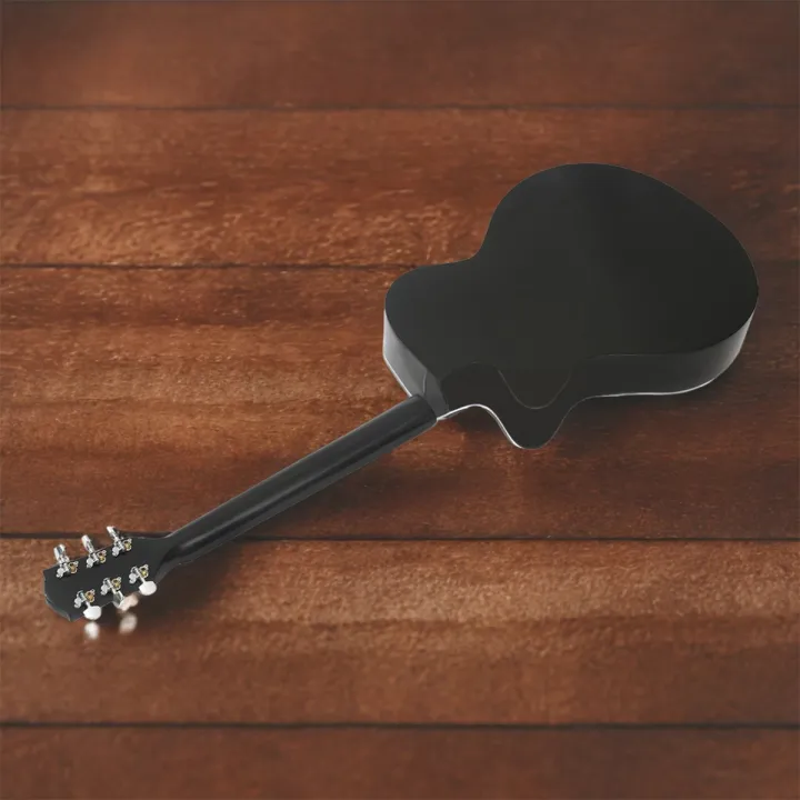 BK-100B%20New%20Black%20Acoustic%20Guitar%20Bundle%20with%20Gig%20Bag,%20Picks,%20Strap,%20Capo,%20Strap%20Lock,%20and%20Pick%20Holder%20-%20Image%205